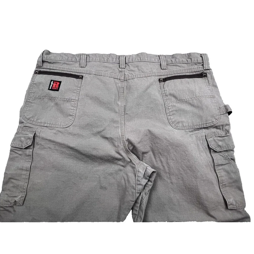 Wrangler Riggs WorkWear Cargo Carpenter Pants Mens 48x30‎ Cotton Canvas Ripstop